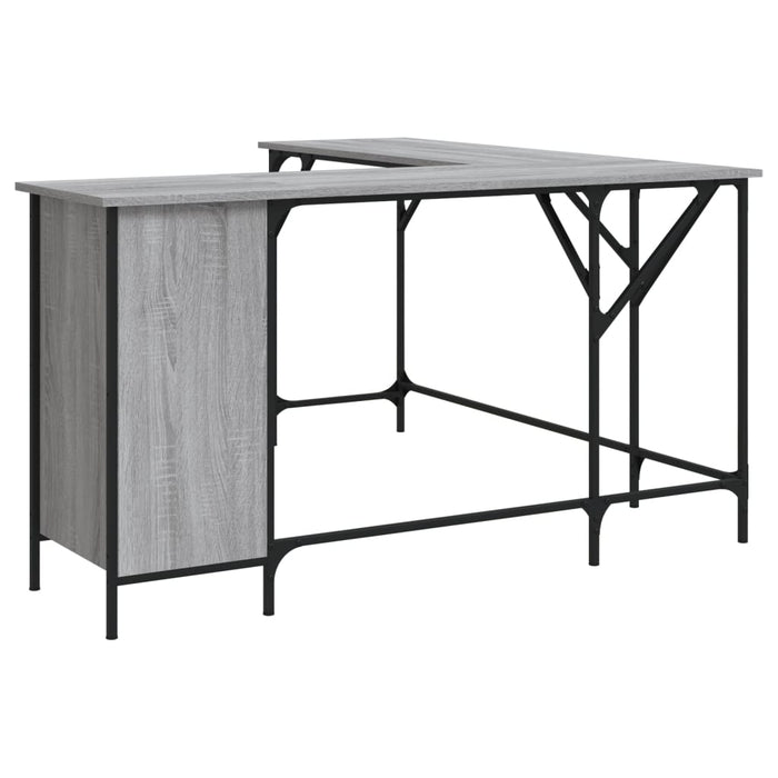 Birou, gri sonoma, 141x141x75 cm, lemn prelucrat - WALTI WALTI