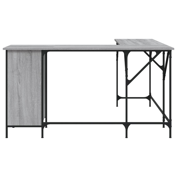 Birou, gri sonoma, 141x141x75 cm, lemn prelucrat - WALTI WALTI