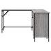 Birou, gri sonoma, 141x141x75 cm, lemn prelucrat - WALTI WALTI