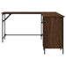 Birou, stejar maro, 141x141x75 cm, lemn prelucrat - WALTI WALTI