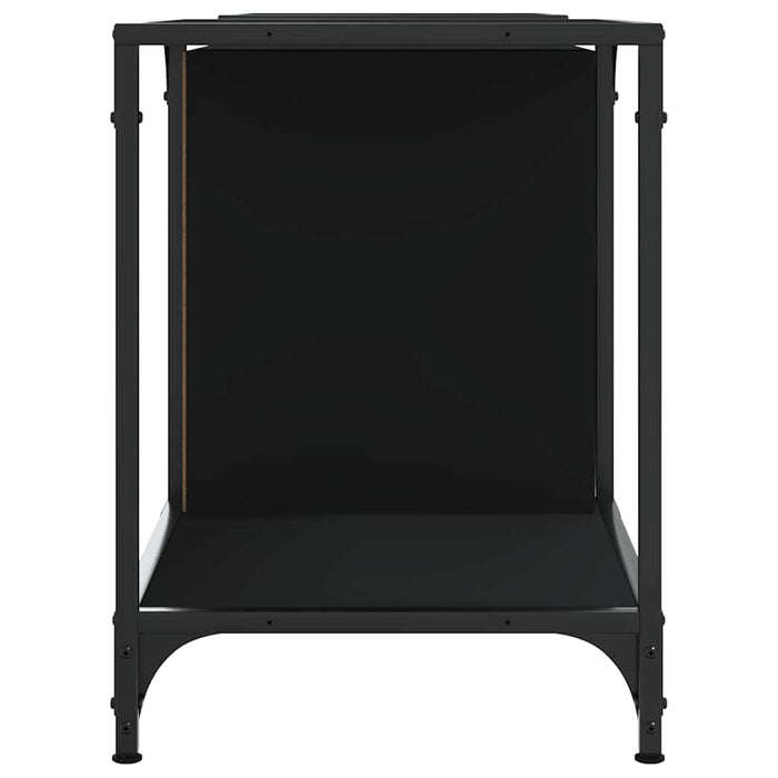 Comodă TV, negru, 153x37x50 cm, lemn compozit - WALTI WALTI