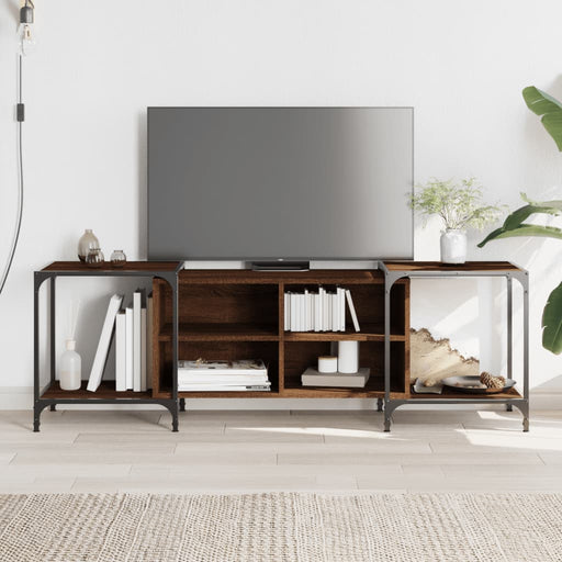 Comodă TV, stejar maro, 153x37x50 cm, lemn compozit - WALTI WALTI