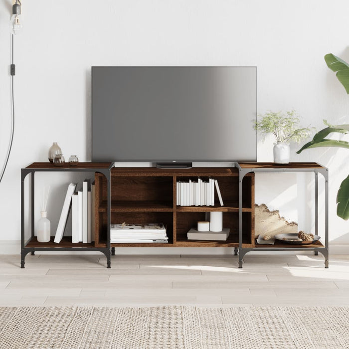 Comodă TV, stejar maro, 153x37x50 cm, lemn compozit - WALTI WALTI