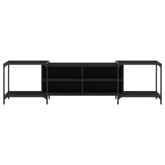 Comodă TV, negru, 203x37x50 cm, lemn prelucrat - WALTI WALTI