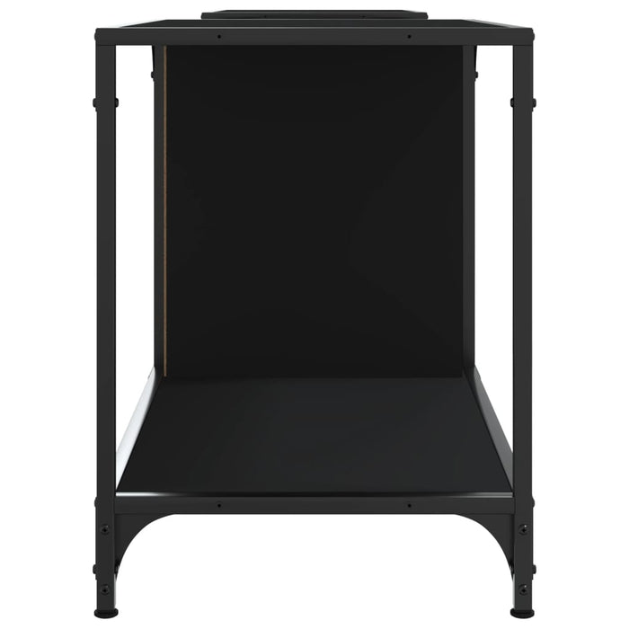 Comodă TV, negru, 203x37x50 cm, lemn prelucrat - WALTI WALTI
