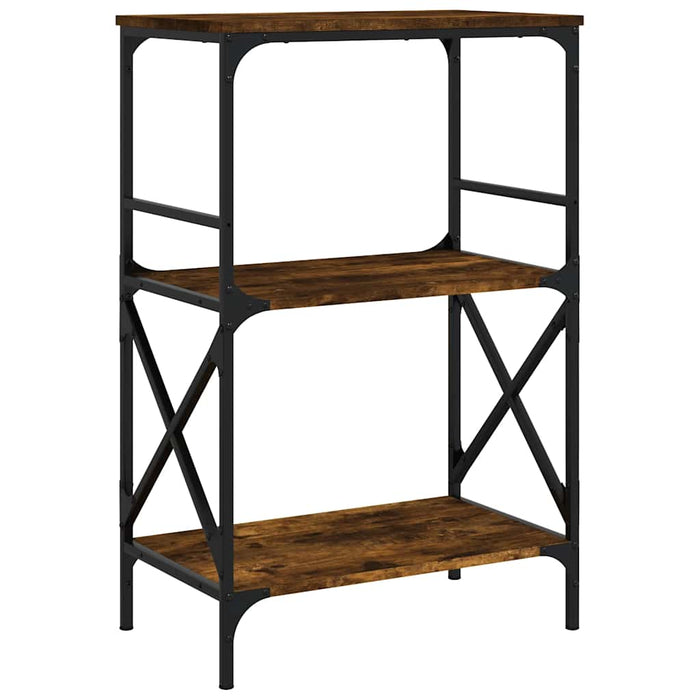Bibliotecă 3 niveluri stejar afumat 59x35x90,5cm lemn prelucrat - WALTI WALTI