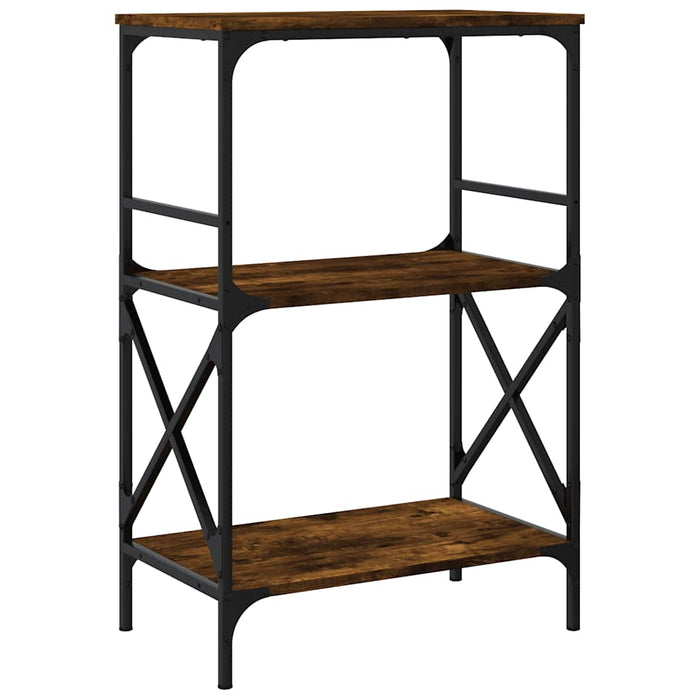 Bibliotecă 3 niveluri stejar afumat 59x35x90,5cm lemn prelucrat - WALTI WALTI