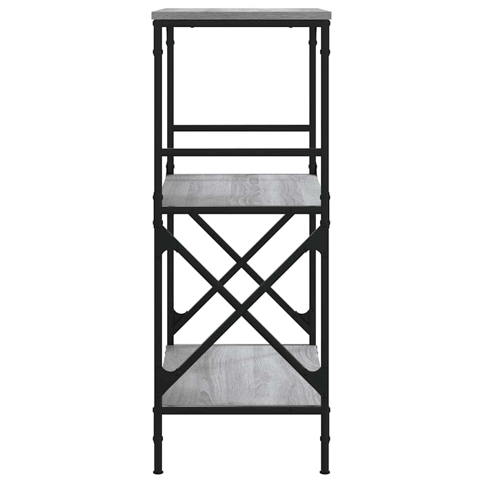 Bibliotecă 3 niveluri gri sonoma 59x35x90,5 cm, lemn prelucrat - WALTI WALTI