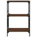 Bibliotecă 3 niveluri, stejar maro 59x35x90,5cm, lemn prelucrat - WALTI WALTI