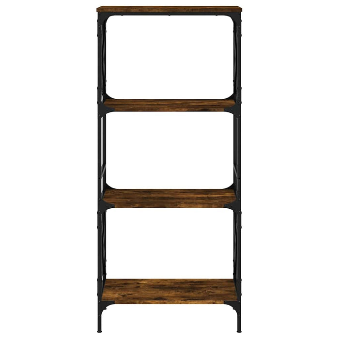 Bibliotecă 4 niveluri stejar afumat 59x35x132 cm lemn prelucrat - WALTI WALTI