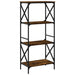 Bibliotecă 4 niveluri stejar afumat 59x35x132 cm lemn prelucrat - WALTI WALTI