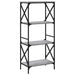 Bibliotecă cu 4 niveluri gri sonoma 59x35x132 cm lemn prelucrat - WALTI WALTI