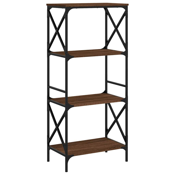 Bibliotecă 4 niveluri, stejar maro 59x35x132 cm, lemn prelucrat - WALTI WALTI