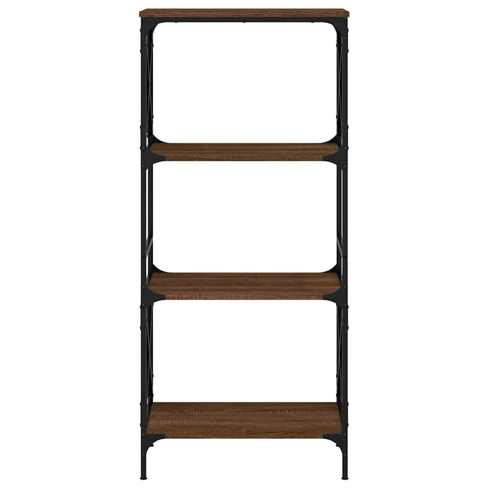 Bibliotecă 4 niveluri, stejar maro 59x35x132 cm, lemn prelucrat - WALTI WALTI