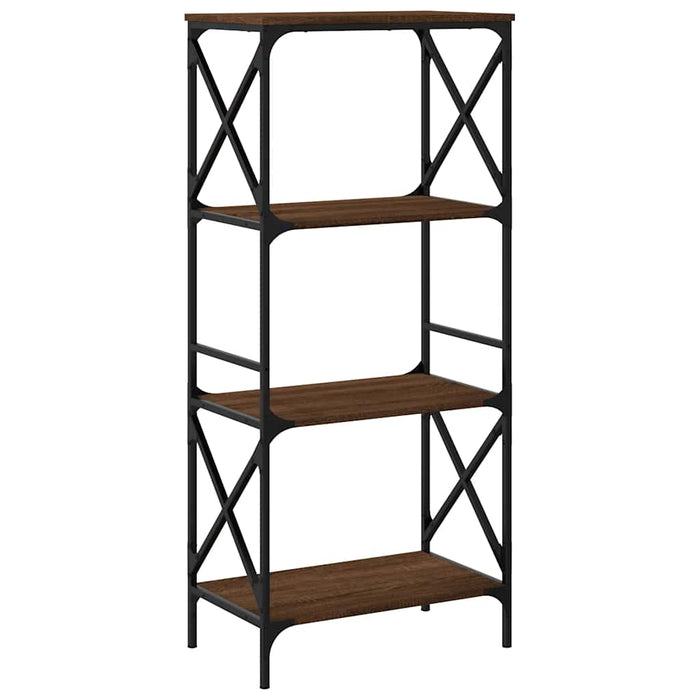 Bibliotecă 4 niveluri, stejar maro 59x35x132 cm, lemn prelucrat - WALTI WALTI