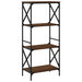 Bibliotecă 4 niveluri, stejar maro 59x35x132 cm, lemn prelucrat - WALTI WALTI