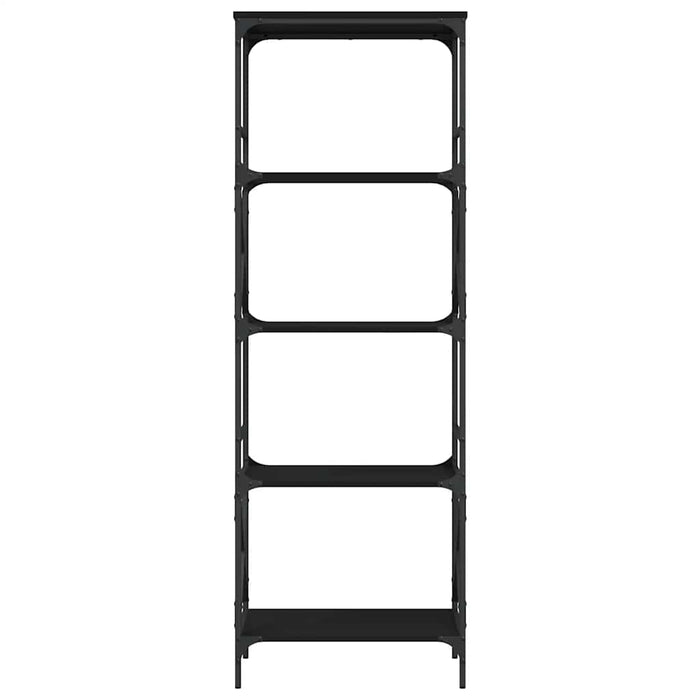 Bibliotecă cu 5 niveluri, negru, 59x35x171 cm, lemn prelucrat WALTI