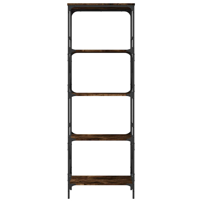 Bibliotecă cu 5 niveluri, stejar fumuriu, 59x35x171 cm, lemn - WALTI WALTI