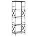 Bibliotecă cu 5 niveluri gri sonoma 59x35x171 cm lemn prelucrat - WALTI WALTI
