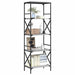 Bibliotecă cu 5 niveluri gri sonoma 59x35x171 cm lemn prelucrat - WALTI WALTI