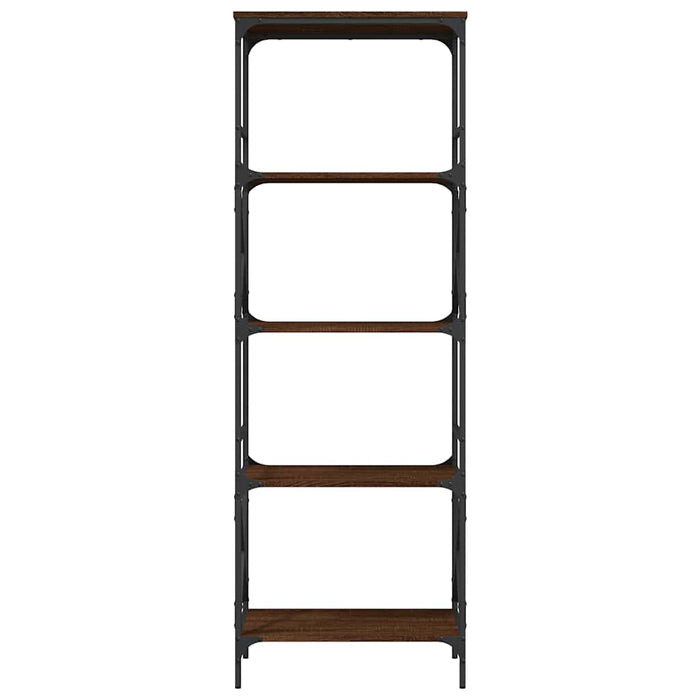 Bibliotecă 5 niveluri, stejar maro, 59x35x171cm, lemn prelucrat - WALTI WALTI