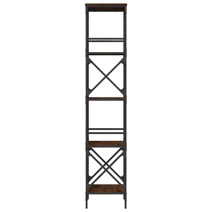 Bibliotecă 5 niveluri, stejar maro, 59x35x171cm, lemn prelucrat - WALTI WALTI