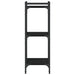 Bibliotecă cu 3 niveluri, negru, 40x30x86 cm, lemn prelucrat - WALTI WALTI