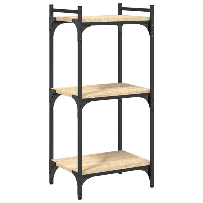 Bibliotecă 3 niveluri stejar sonoma 40x30x86 cm, lemn prelucrat WALTI