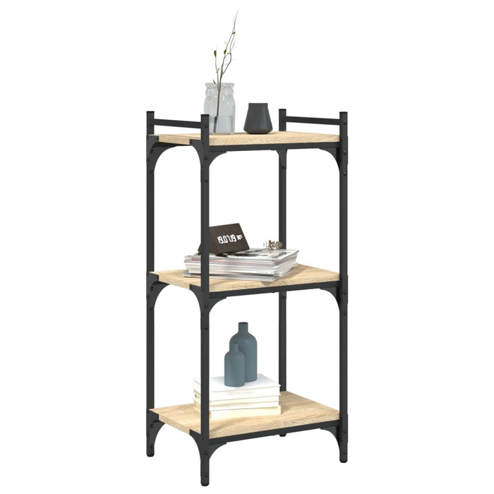 Bibliotecă 3 niveluri stejar sonoma 40x30x86 cm, lemn prelucrat WALTI
