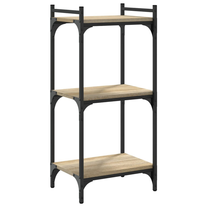 Bibliotecă 3 niveluri stejar sonoma 40x30x86 cm, lemn prelucrat WALTI
