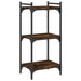 Bibliotecă 3 niveluri stejar afumat 40x30x86 cm, lemn prelucrat - WALTI WALTI