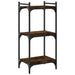 Bibliotecă 3 niveluri stejar afumat 40x30x86 cm, lemn prelucrat - WALTI WALTI