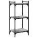 Bibliotecă cu 3 niveluri gri sonoma 40x30x86 cm, lemn prelucrat - WALTI WALTI