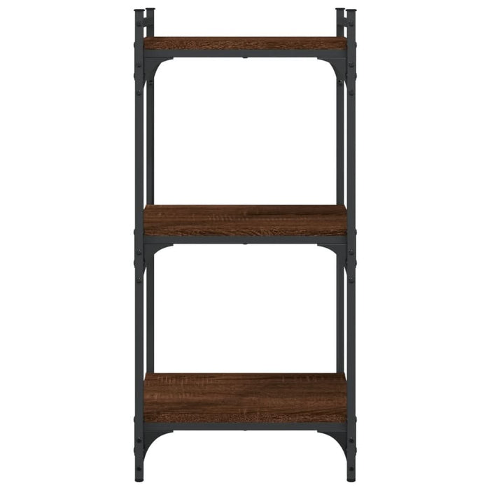 Bibliotecă 3 niveluri, stejar maro 40x30x86 cm, lemn prelucrat - WALTI WALTI