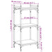 Bibliotecă 3 niveluri, stejar maro 40x30x86 cm, lemn prelucrat - WALTI WALTI