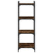 Bibliotecă 4 niveluri stejar afumat 40x30x120 cm lemn prelucrat - WALTI WALTI