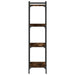 Bibliotecă 4 niveluri stejar afumat 40x30x120 cm lemn prelucrat - WALTI WALTI