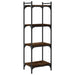 Bibliotecă 4 niveluri stejar afumat 40x30x120 cm lemn prelucrat - WALTI WALTI