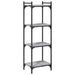 Bibliotecă cu 4 niveluri gri sonoma 40x30x120 cm lemn prelucrat - WALTI WALTI