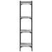 Bibliotecă cu 4 niveluri gri sonoma 40x30x120 cm lemn prelucrat - WALTI WALTI