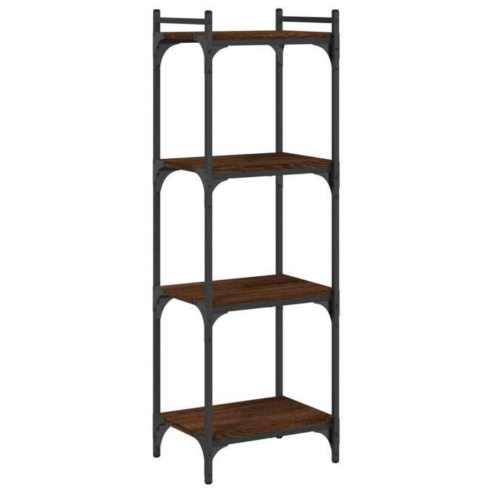 Bibliotecă 4 niveluri, stejar maro 40x30x120 cm, lemn prelucrat - WALTI WALTI