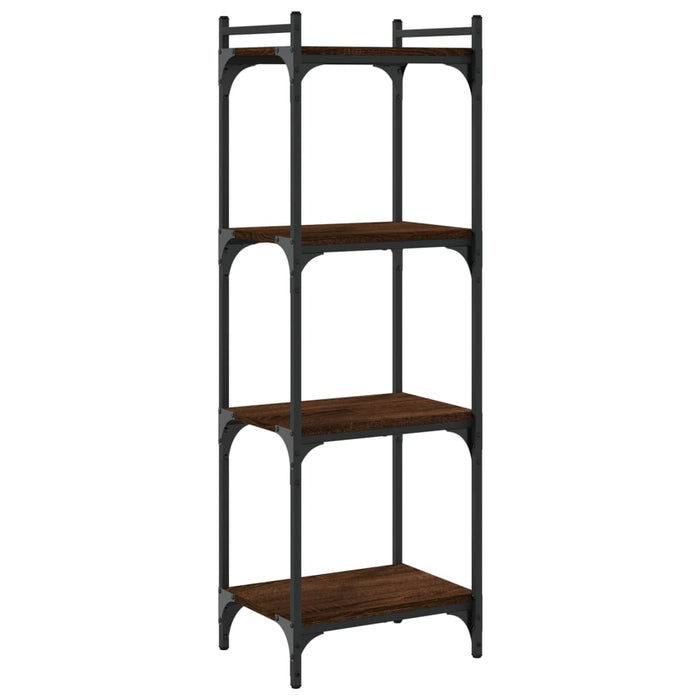Bibliotecă 4 niveluri, stejar maro 40x30x120 cm, lemn prelucrat - WALTI WALTI