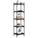 Bibliotecă cu 5 niveluri, negru, 40x30x154 cm, lemn prelucrat - WALTI WALTI