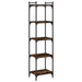 Bibliotecă 5 niveluri stejar afumat 40x30x154 cm lemn prelucrat - WALTI WALTI
