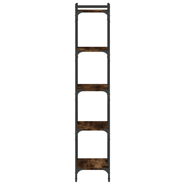 Bibliotecă 5 niveluri stejar afumat 40x30x154 cm lemn prelucrat - WALTI WALTI