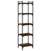 Bibliotecă 5 niveluri stejar afumat 40x30x154 cm lemn prelucrat - WALTI WALTI