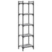 Bibliotecă cu 5 niveluri gri sonoma 40x30x154 cm lemn prelucrat - WALTI WALTI