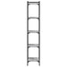 Bibliotecă cu 5 niveluri gri sonoma 40x30x154 cm lemn prelucrat - WALTI WALTI