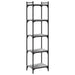 Bibliotecă cu 5 niveluri gri sonoma 40x30x154 cm lemn prelucrat - WALTI WALTI