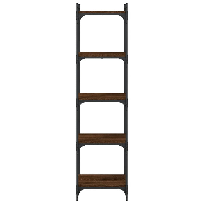 Bibliotecă 5 niveluri, stejar maro 40x30x154 cm, lemn prelucrat - WALTI WALTI